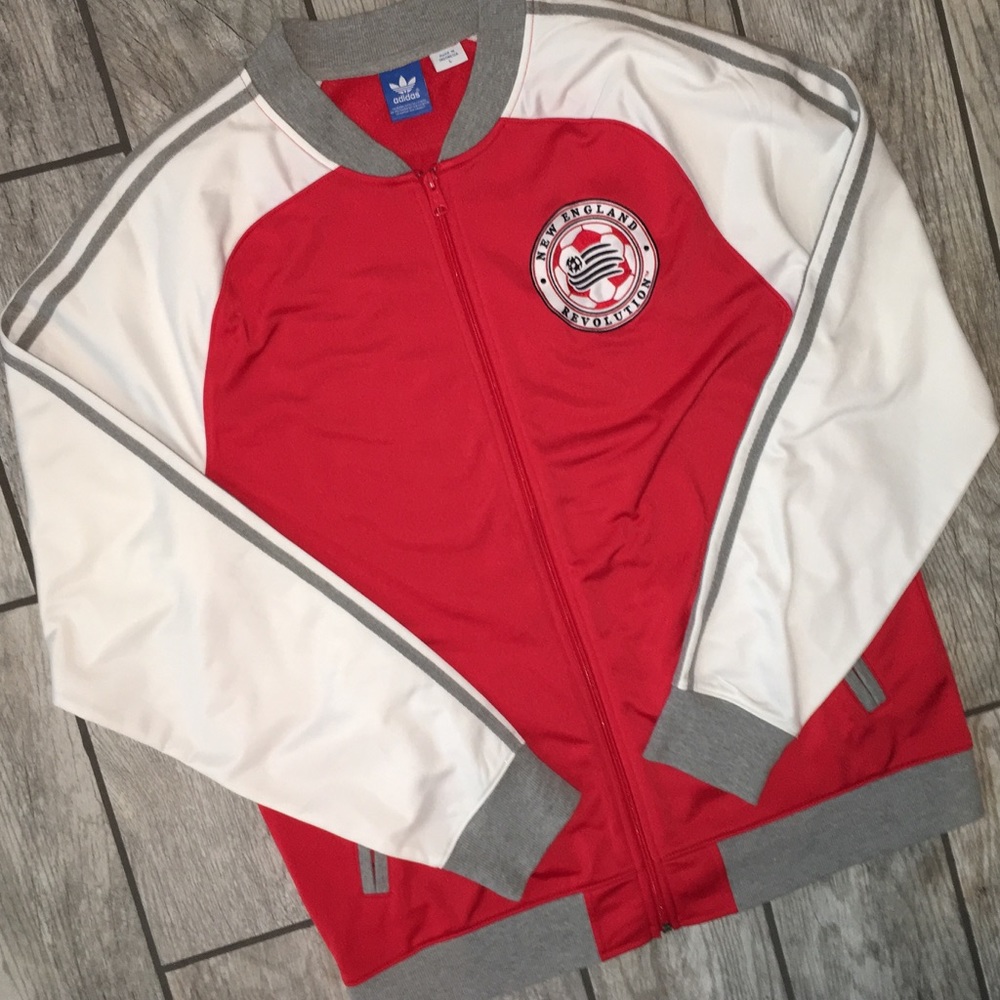 New England Revolution Track Jacket Adidas Sz. L